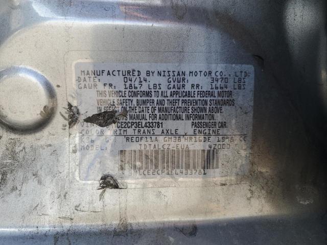 3N1CE2CP3EL433781 Nissan Versa Note S