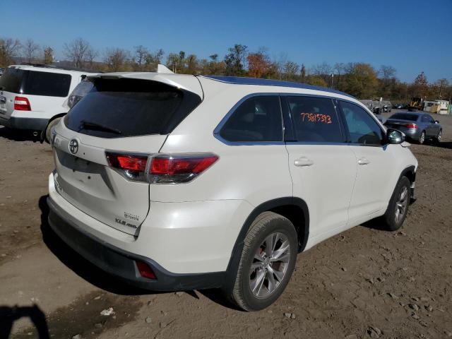 VIN 5TDJKRFHXES027100 2014 Toyota Highlander, Xle no.3