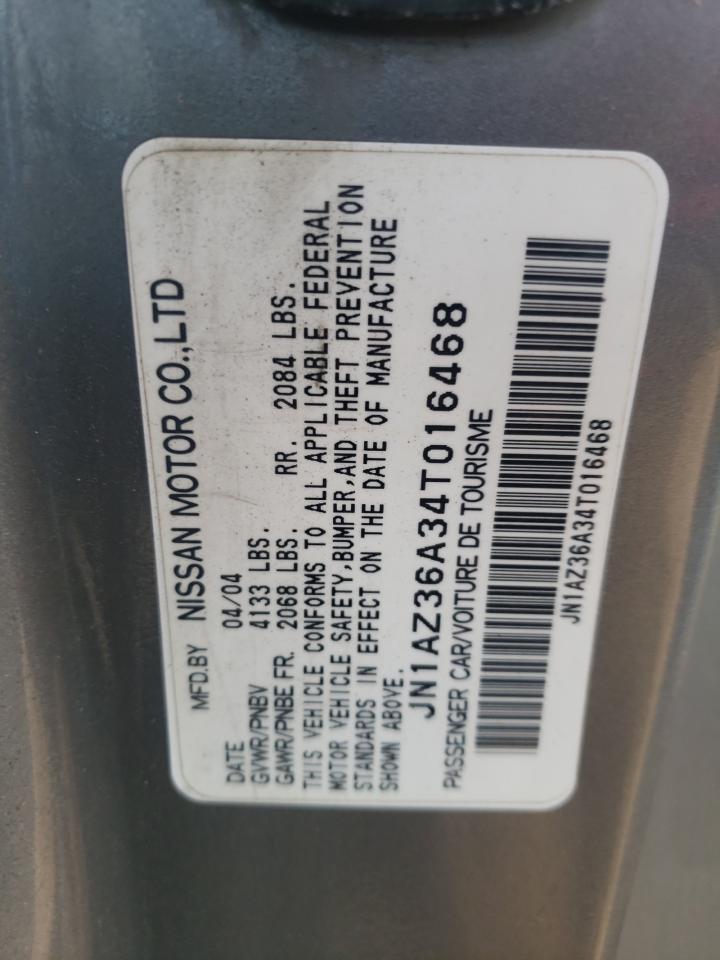 JN1AZ36A34T016468 2004 Nissan 350Z Roadster
