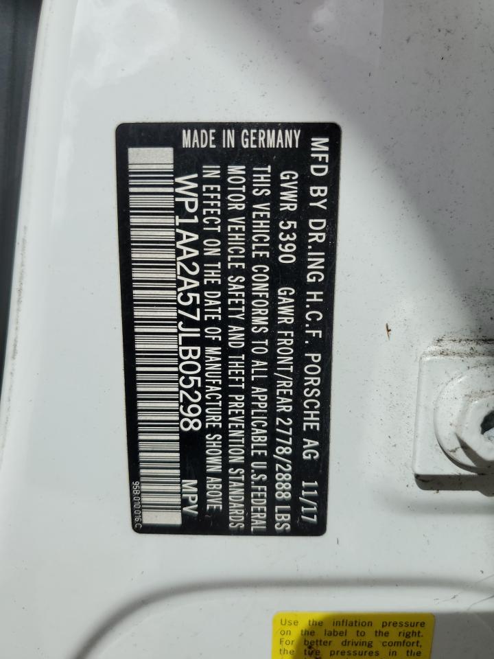 WP1AA2A57JLB05298 2018 Porsche Macan