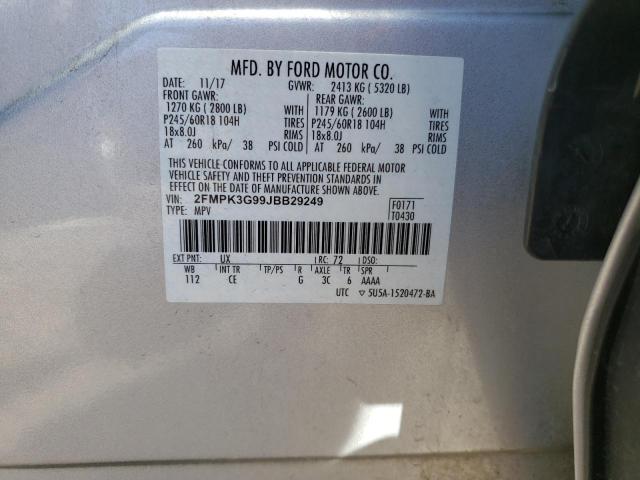 2FMPK3G99JBB29249 2018 FORD EDGE, photo no. 13