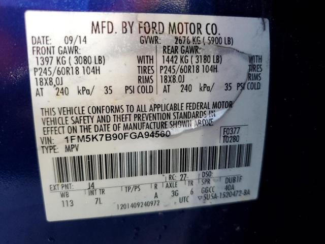 1FM5K7B90FGA94560 Ford EXPLORER