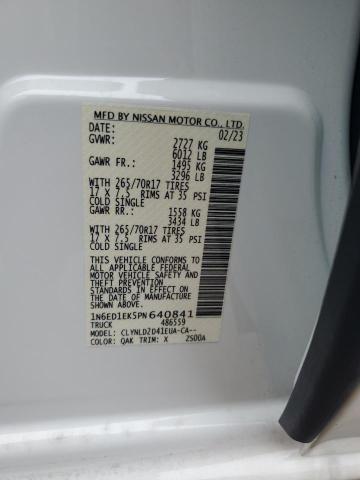 2023 NISSAN FRONTIER S - 1N6ED1EK5PN640841