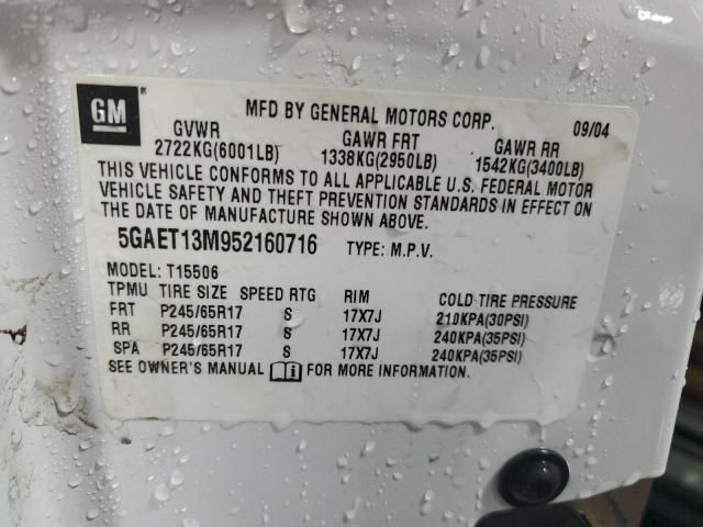 5GAET13M952160716 | 2005 Buick rainier cxl