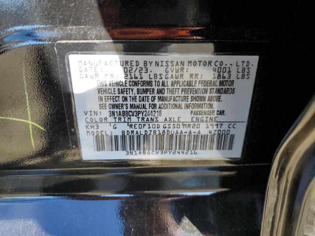  NISSAN SENTRA 2023 Чорний