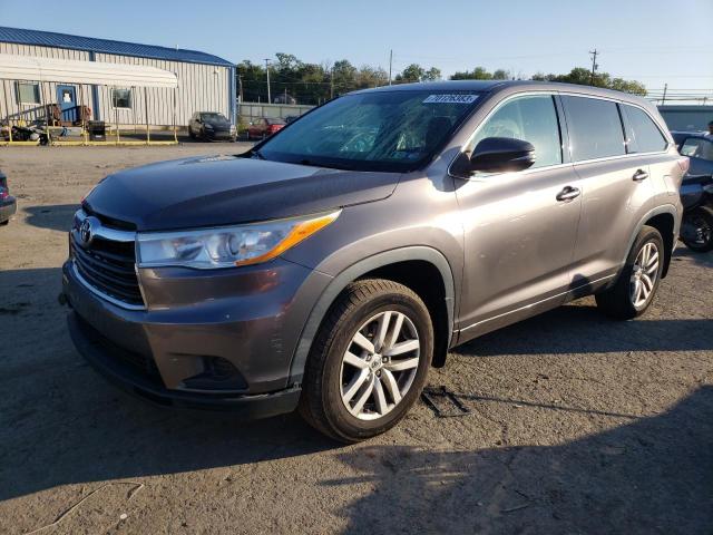 VIN 5TDBKRFHXES045729 2014 Toyota Highlander, LE no.1