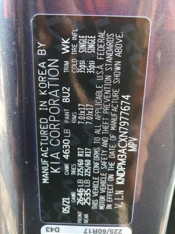 KNDPM3ACXN7977674 KIA Sportage Lx