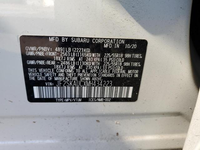 JF2SKAUCXMH434223 Subaru Forester Limited