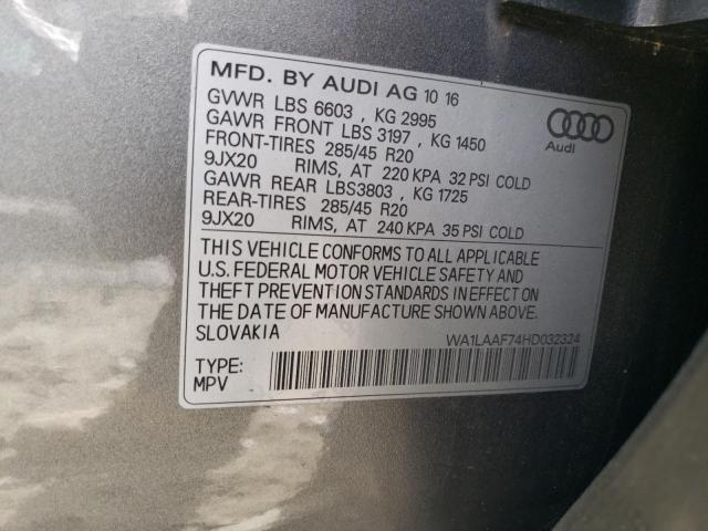 VIN WA1LAAF74HD032324 2017 Audi Q7, Premium Plus no.13