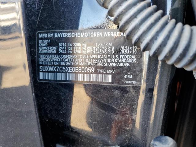 5UXWX7C5XE0E80059 BMW X3 Xdrive35i