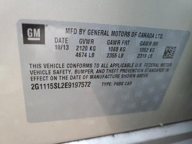 2G1115SL2E9197572 | 2014 Chevrolet impala lt