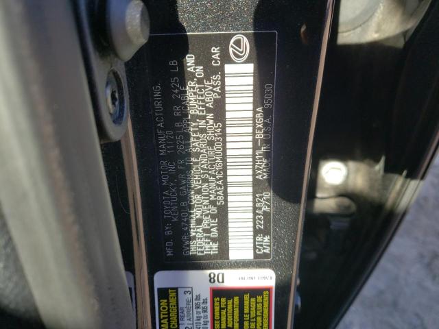 2021 LEXUS ES 300H LU 58AEA1C16MU003145