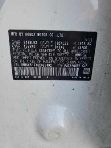 2016 HONDA FIT EX - JHMGK5H77GX023492