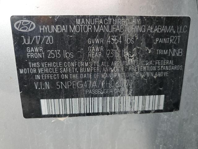 5NPEG4JA7LH060171 | 2020 Hyundai sonata se