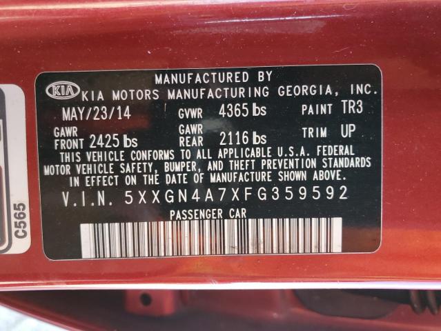 5XXGN4A7XFG359592 KIA OPTIMA EX
