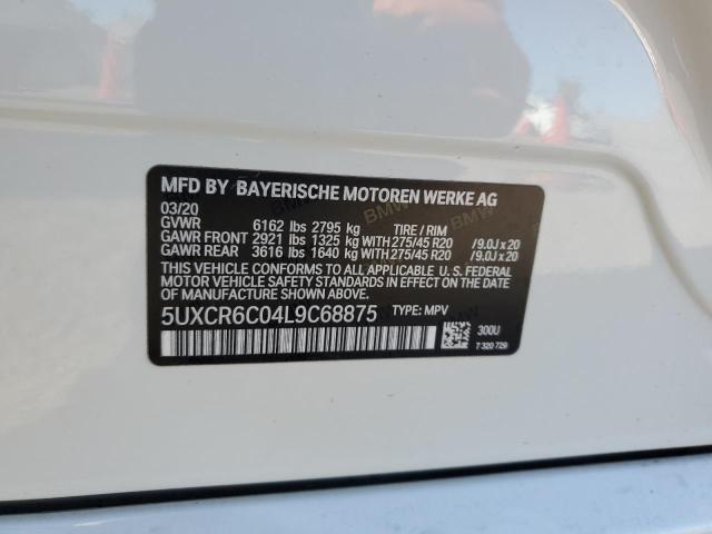 5UXCR6C04L9C68875 2020 BMW X5, photo no. 12