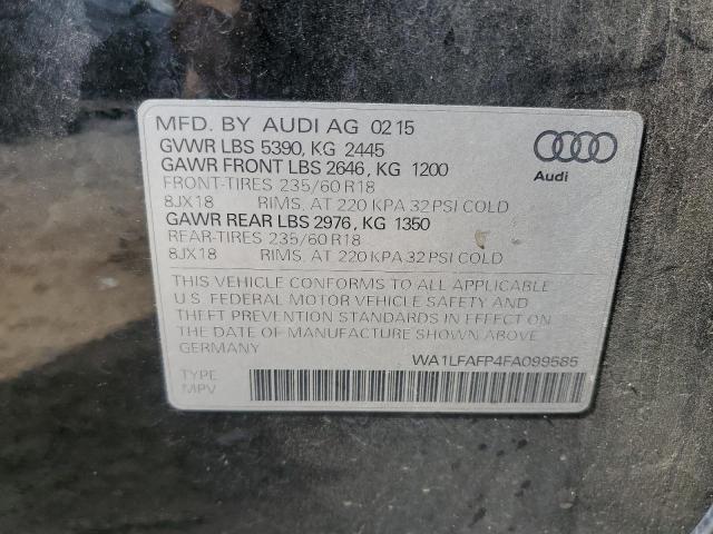 WA1LFAFP4FA099585 | 2015 AUDI Q5 PREMIUM