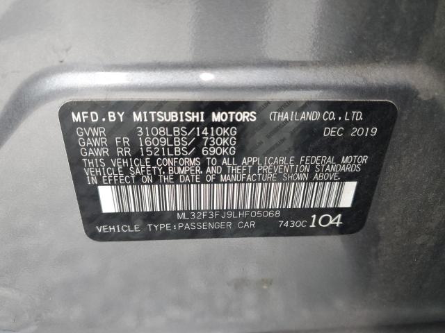 ML32F3FJ9LHF05068 | 2020 MITSUBISHI MIRAGE G4