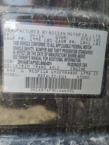 3N1AB7AP3EL666401 Nissan SENTRA S