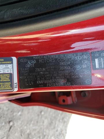 KNAFX4A87F5331863 KIA FORTE EX