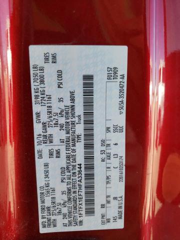 1FTFX1EF7HFA33644 2017 Ford F150 Super Cab