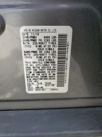 JN8AT2MT3HW136244 Nissan ROGUE S