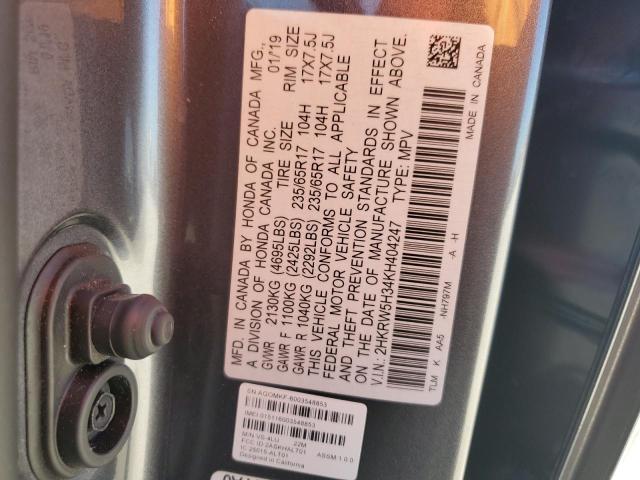 2HKRW5H34KH404247 2019 Honda Cr-V Lx