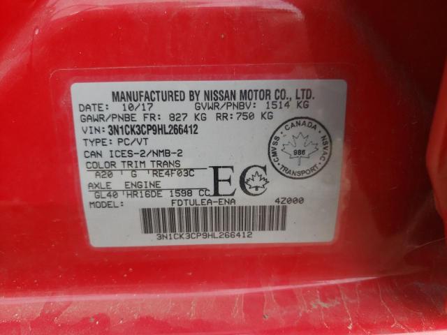 2017 NISSAN MICRA - 3N1CK3CP9HL266412