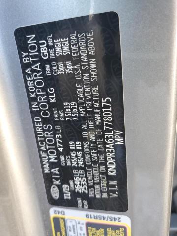 KNDPR3A63L7780175 KIA Sportage Sx