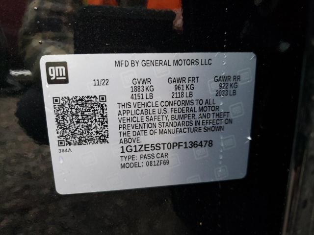 1G1ZE5ST0PF136478 | 2023 CHEVROLET MALIBU PRE