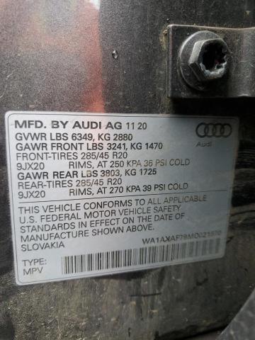 WA1AXAF79MD021870 Audi Q7 PREMIUM 10