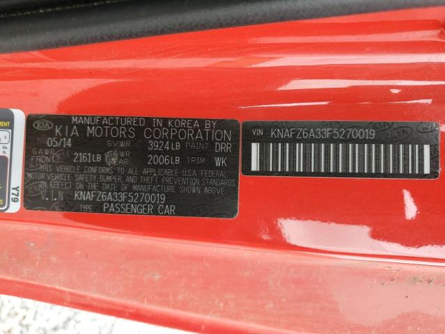 KNAFZ6A33F5270019 KIA FORTE SX