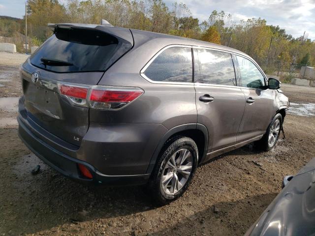  TOYOTA HIGHLANDER 2015 Сірий