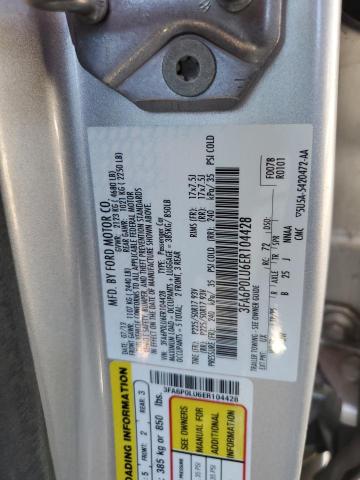 3FA6P0LU6ER104428 Ford Fusion Se Hybrid