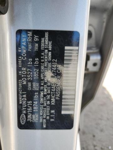 KMHCT4AE5HU174412 | 2017 HYUNDAI ACCENT SE