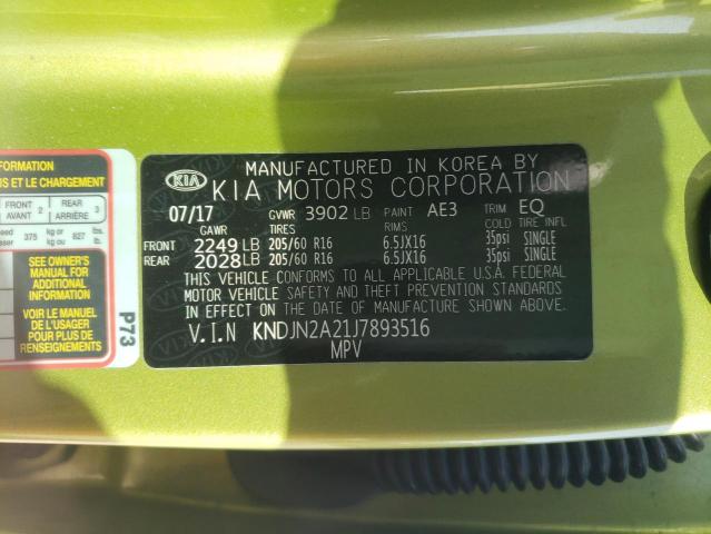 KNDJN2A21J7893516 | 2018 KIA SOUL