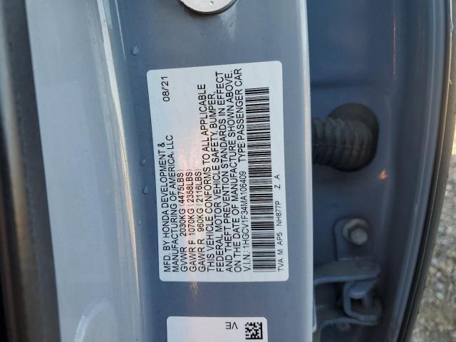 1HGCV1F34MA106409 Honda Accord Sport