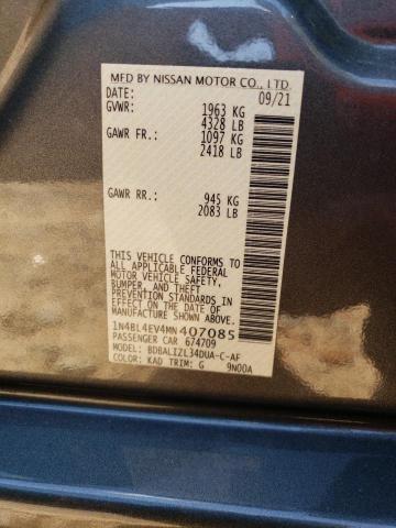 1N4BL4EV4MN407085 Nissan ALTIMA SL