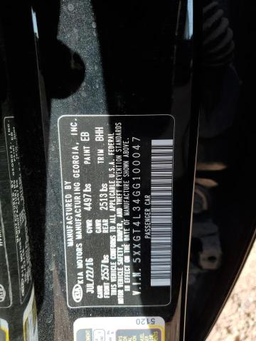 5XXGT4L34GG100047 KIA Optima Lx
