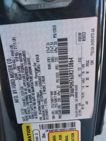 3FA6P0H76DR210864 2013 Ford Fusion Se