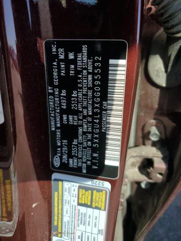 5XXGU4L3XGG095532 KIA OPTIMA EX