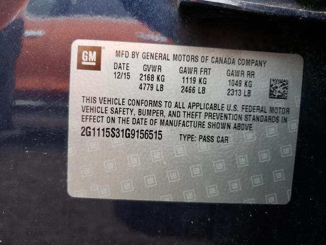 2G1115S31G9156515 2016 Chevrolet Impala Lt
