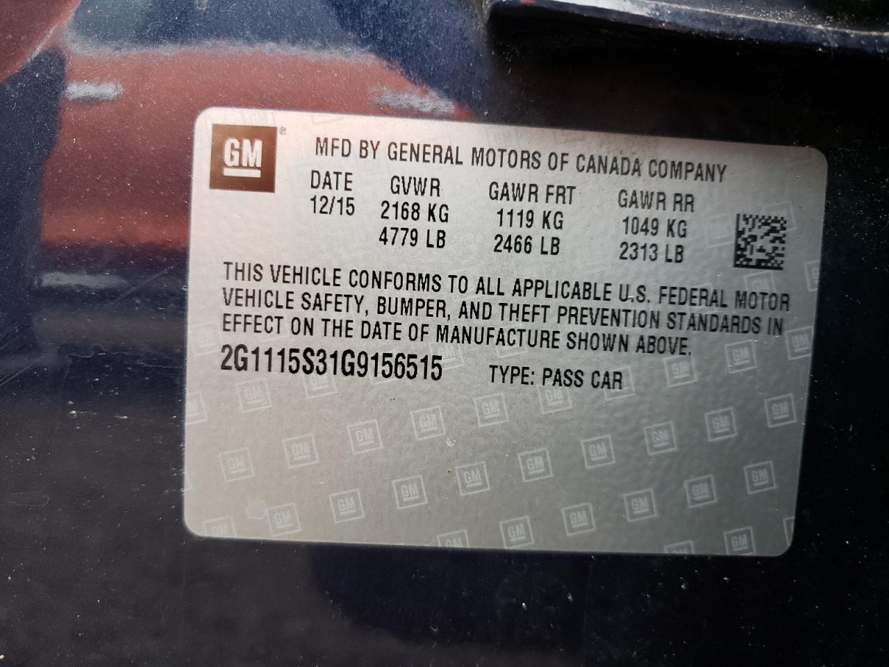 2G1115S31G9156515 2016 Chevrolet Impala Lt 2G1115S31G9156515 2016 Chevrolet Impala Lt