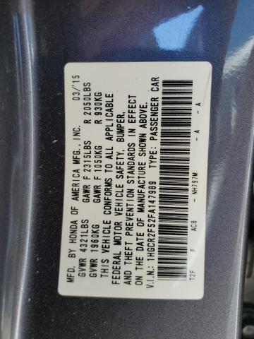 1HGCR2F52FA147989 | 2015 HONDA ACCORD SPO