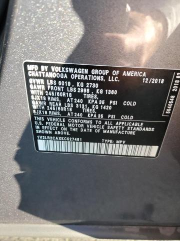2019 VOLKSWAGEN ATLAS SE - 1V2LR2CAXKC527451