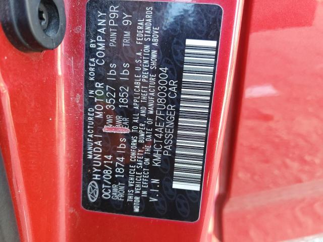 KMHCT4AE7FU803004 Hyundai ACCENT GLS