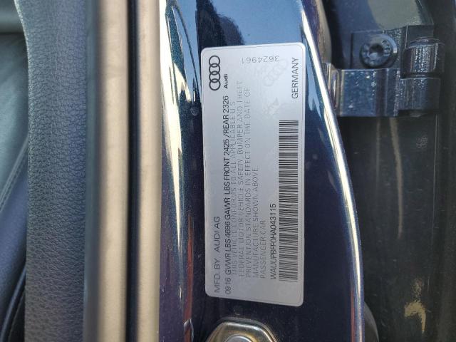 2017 AUDI A3 E-TRON - WAUUPBFF0HA043115