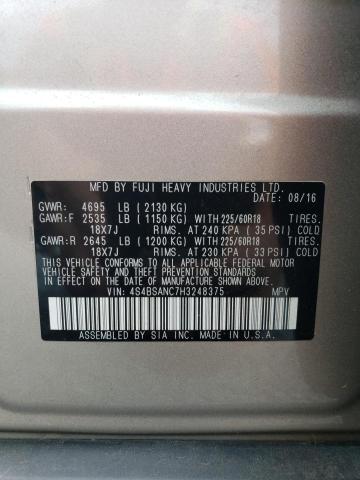 4S4BSANC7H3248375 Subaru Outback 2.5i Limited