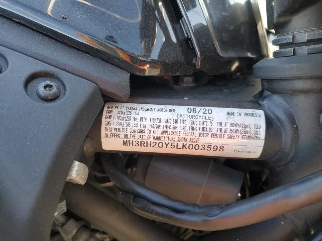 2020 YAMAHA MT-03 MH3RH20Y5LK003598