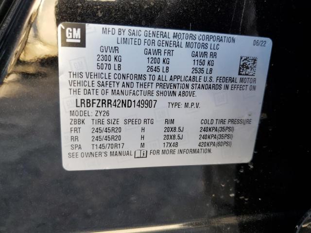 2022 BUICK ENVISION A - LRBFZRR42ND149907